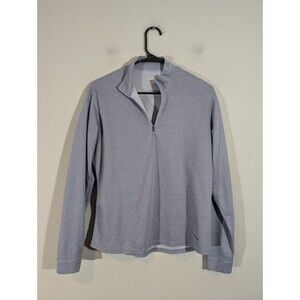Patagonia Pullover Women M Light Blue Capilene 1/2 Zip Baselayer Athletic Top